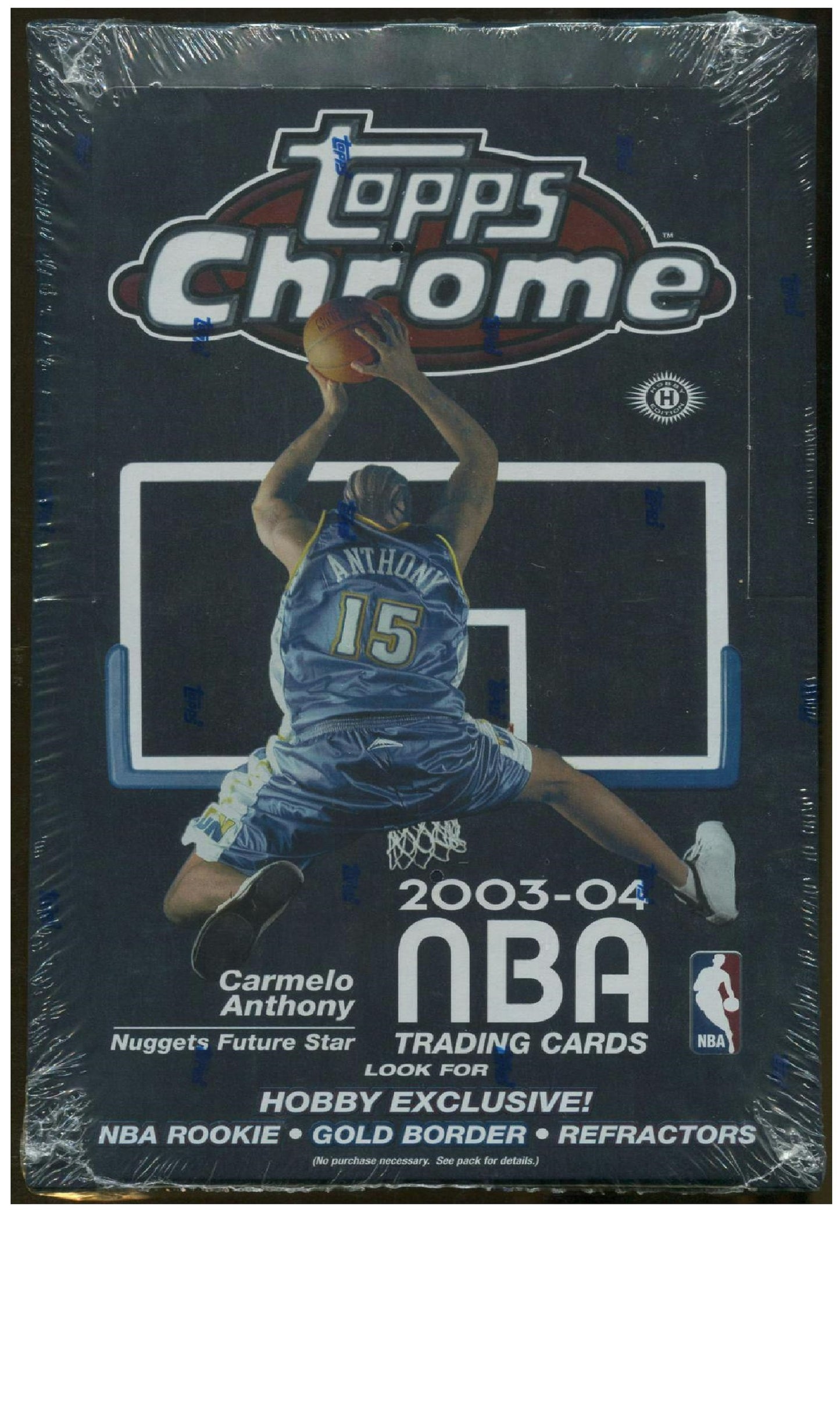 2003 TOPPS CHROME BASKETBALL HOBBY BOX LEBRON JAMES ROOKIE YEAR (NEW SEALED)