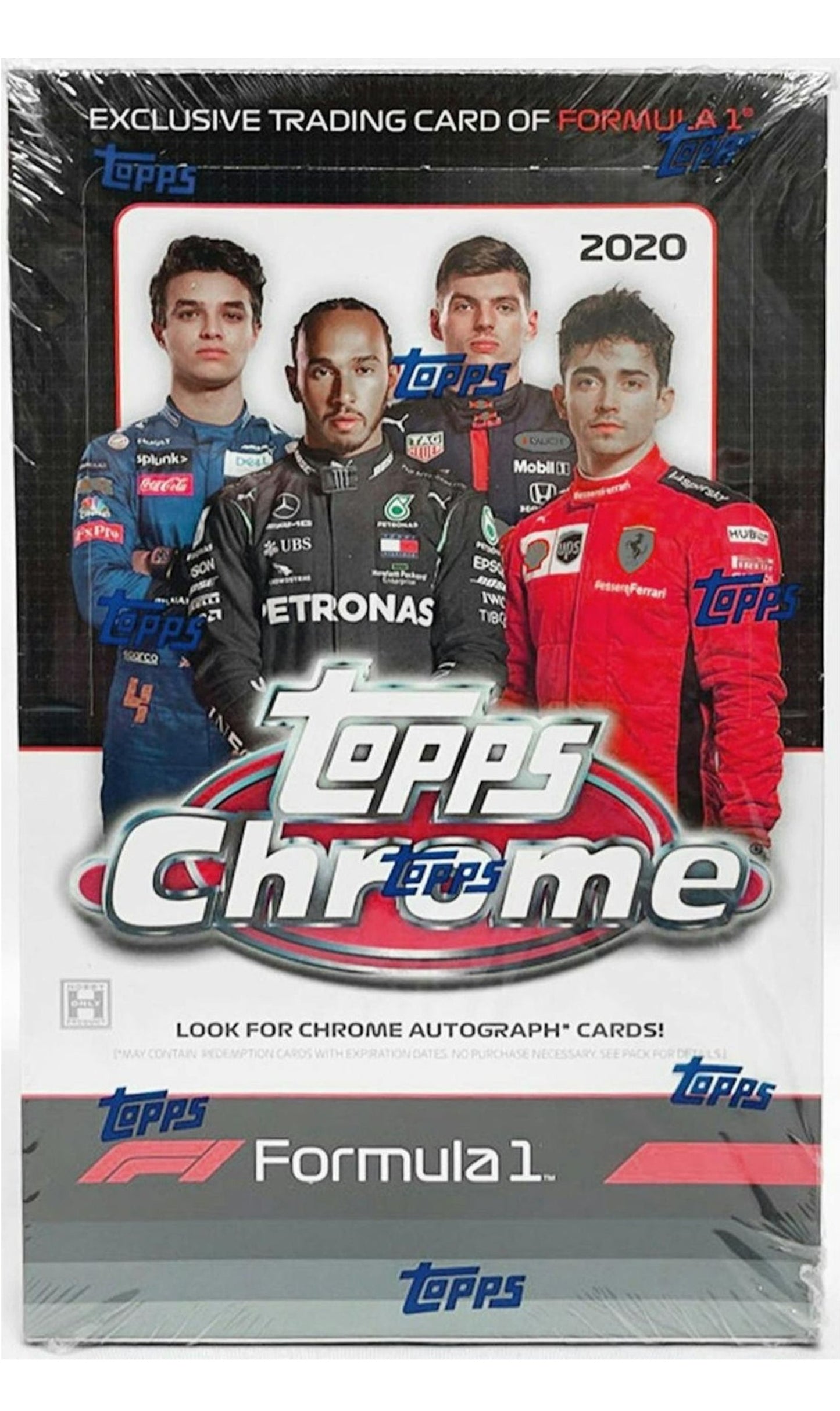 2020 TOPPS CHROME F1 FORMULA 1 RACING HOBBY BOX (NEW SEALED)