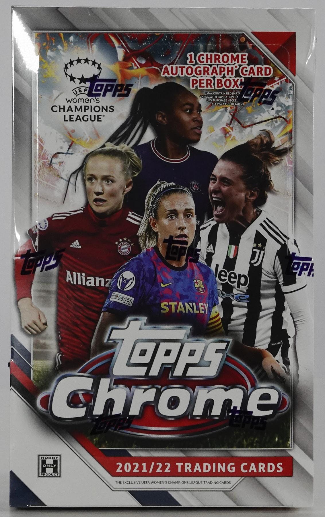 2021 TOPPS CHROME WOMEN’S UEFA CHAMPIONS LEAGUE FOOTBALL HOBBY BOX (NEW SEALED)