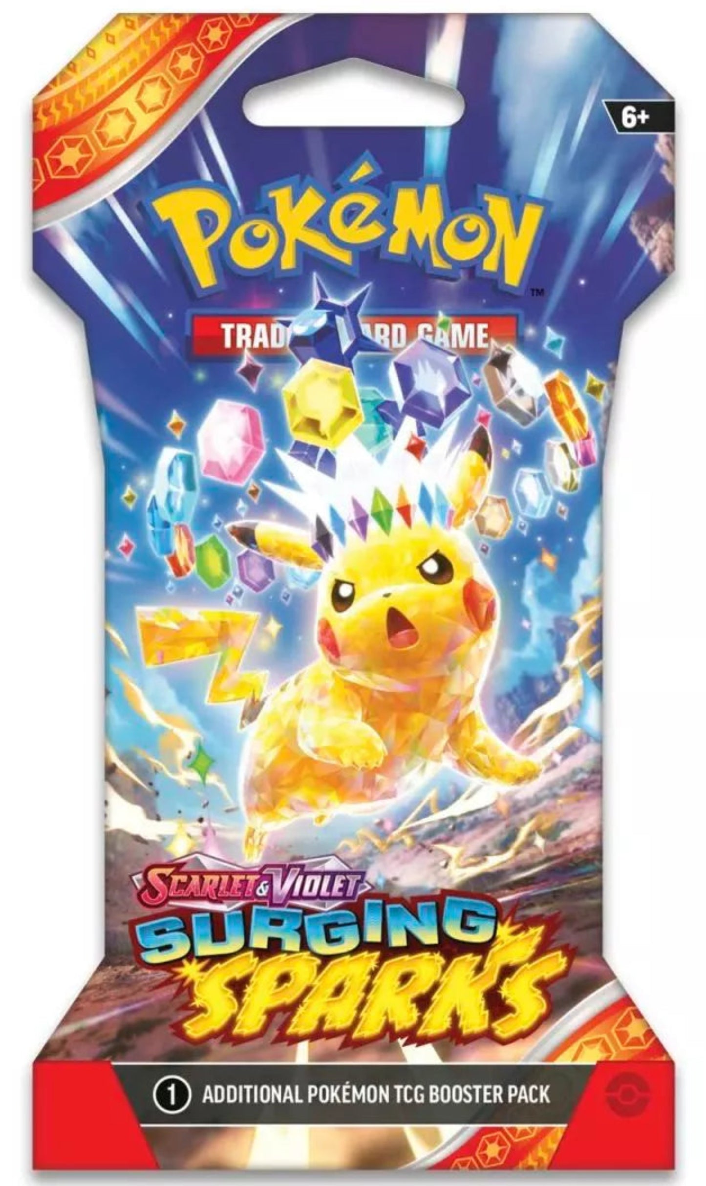 2024 POKEMON TCG SCARLET & VIOLET SURGING SPARKS LATIAS & LATIOS SLEEVED BOOSTER PACK (NEW SEALED)