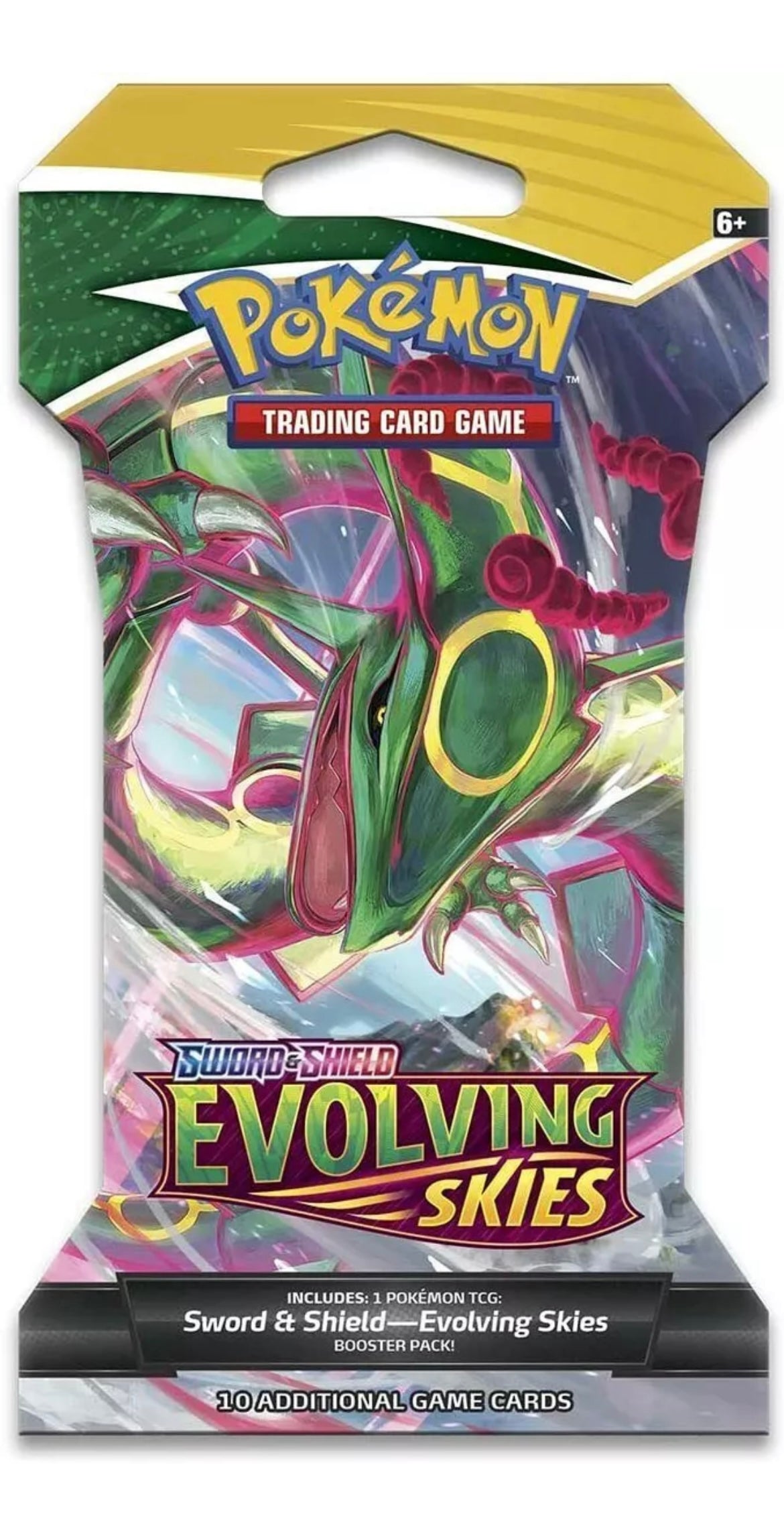 2021 Pokemon TCG Evolving Skies Sleeved Booster Rayquaza Pack (New Sealed)