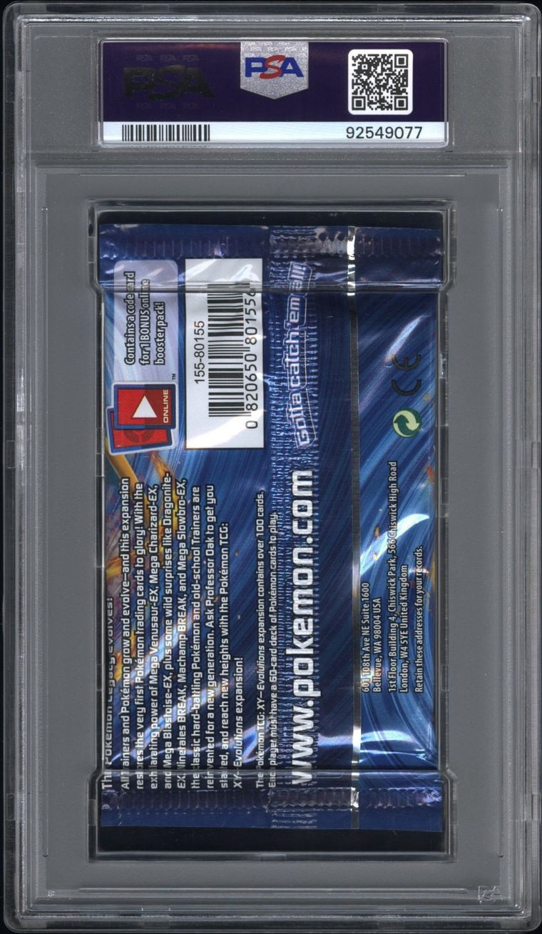 2016 Pokemon TCG Usa, Inc. XY Evolutions Foil Pack F/P-Mega Charizard Y PSA 10 Gem Mint