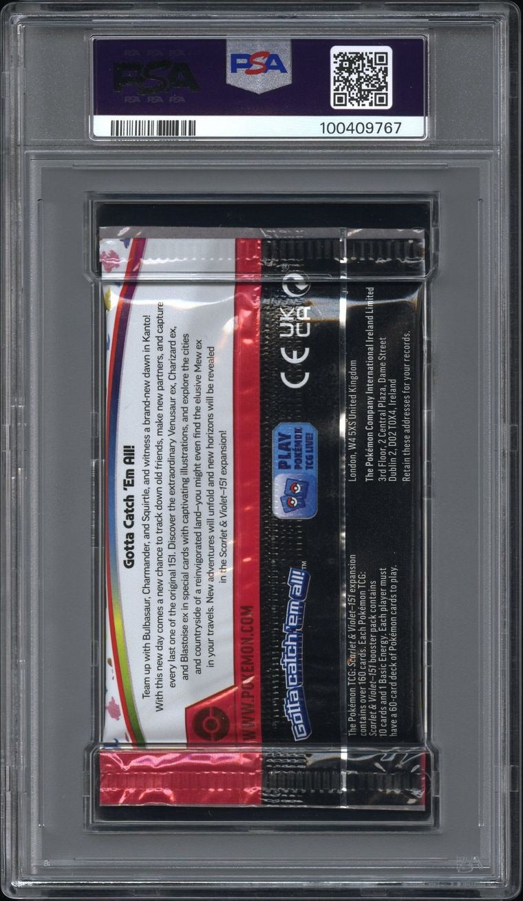 2023 Pokemon TCG Int'L Scarlet & Violet 151 Foil Pack Scarlet & Violet 151 PSA 10 Gem Mint