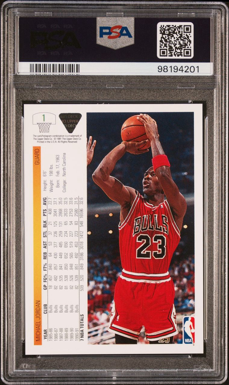 1991 Upper Deck Promos Michael Jordan #1 PSA 10 Gem Mint