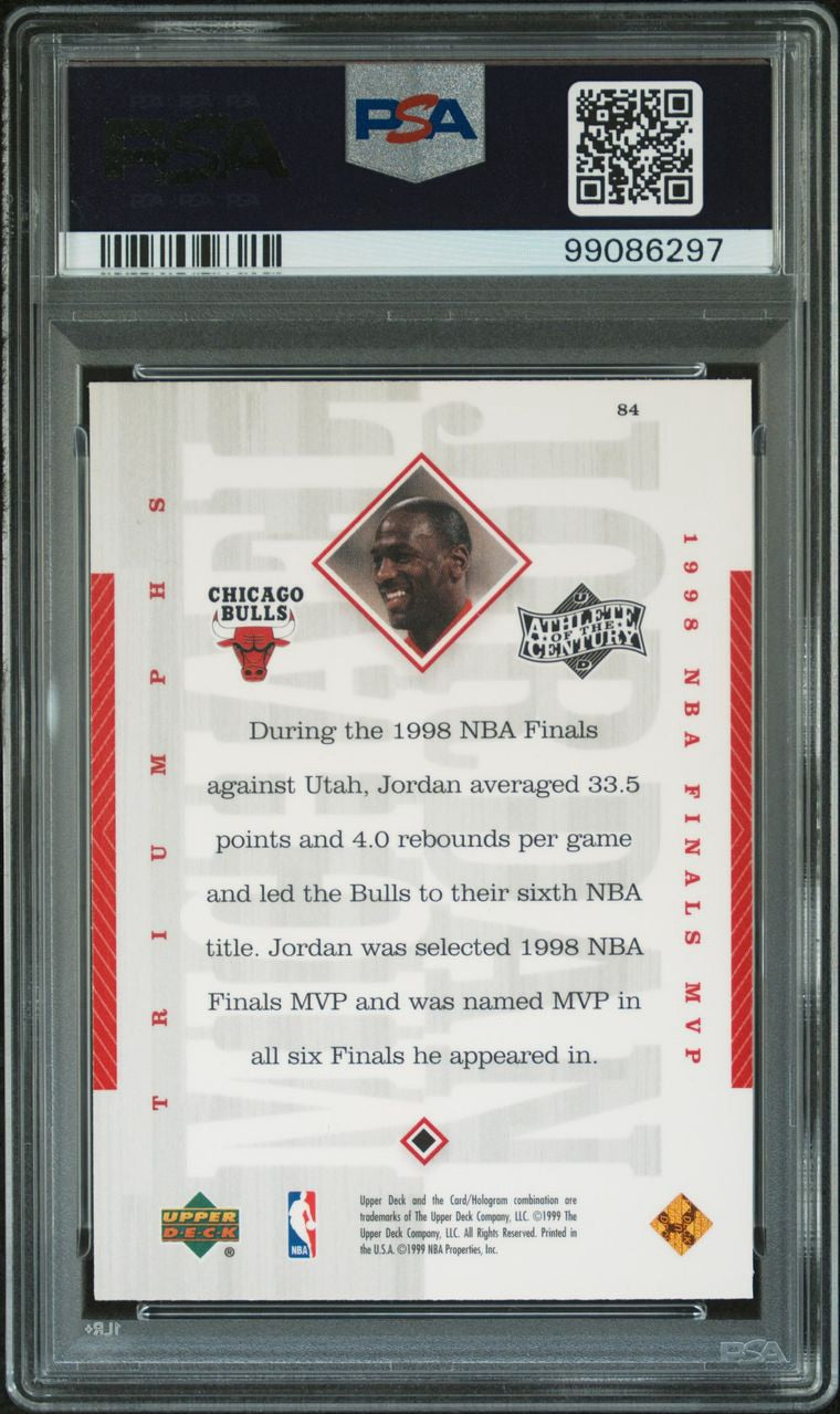 1999 Upper Deck MJ Athlete Of The Century Michael Jordan #84 PSA 10 Gem Mint
