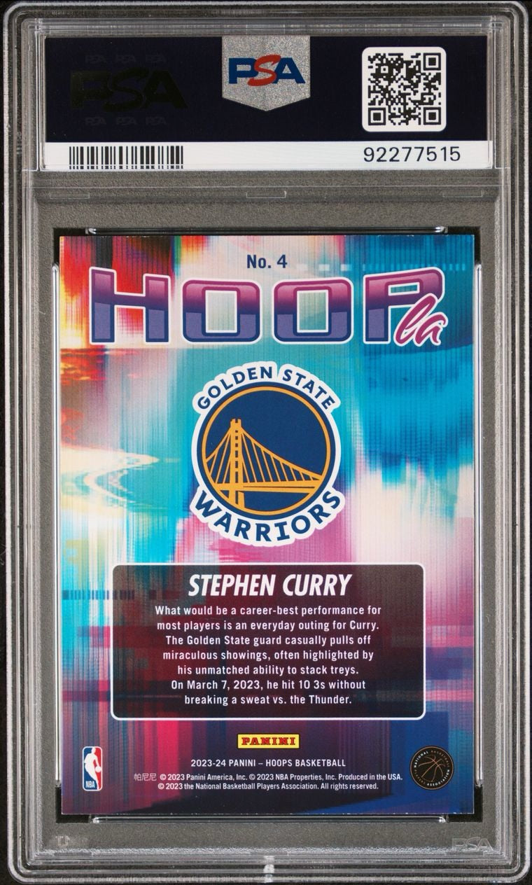 2023 Panini NBA Hoops Hoopla Stephen Curry #4 PSA 10 Gem Mint