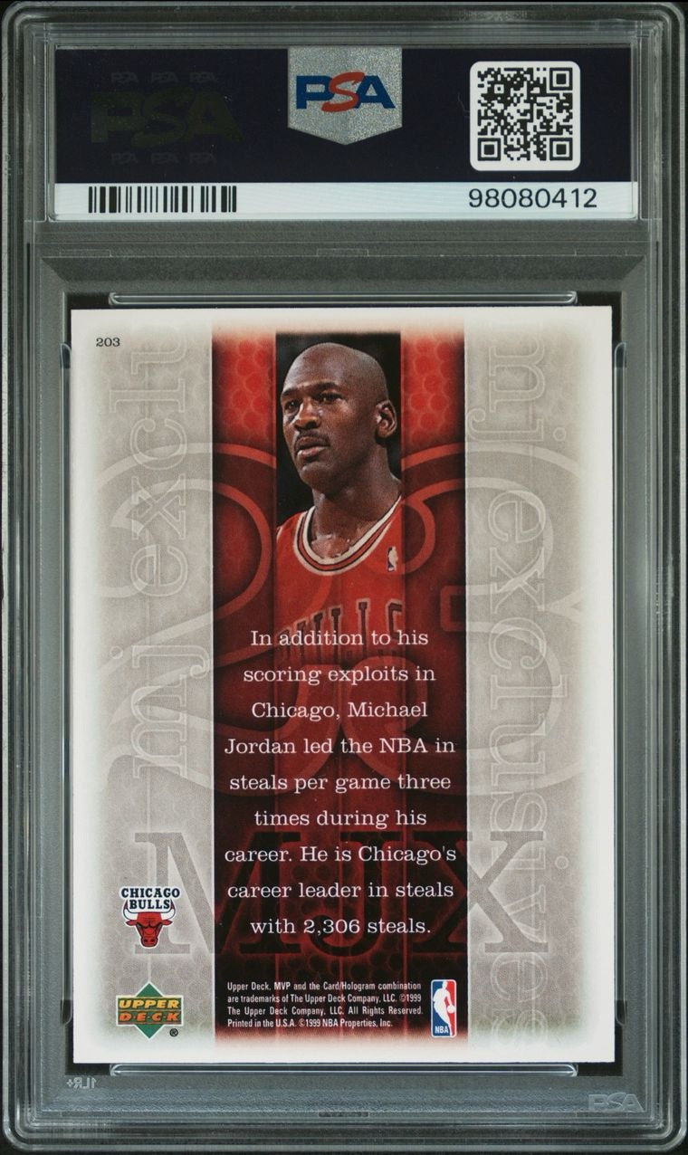 1999 Upper Deck Mvp Michael Jordan #203 PSA 10 Gem Mint