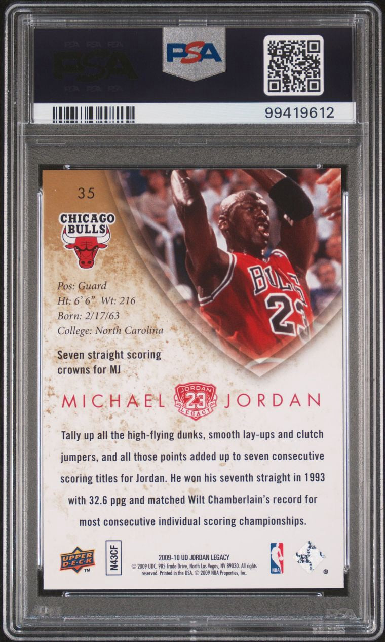 2009 Upper Deck Jordan Legacy Michael Jordan #35 PSA 10 Gem Mint