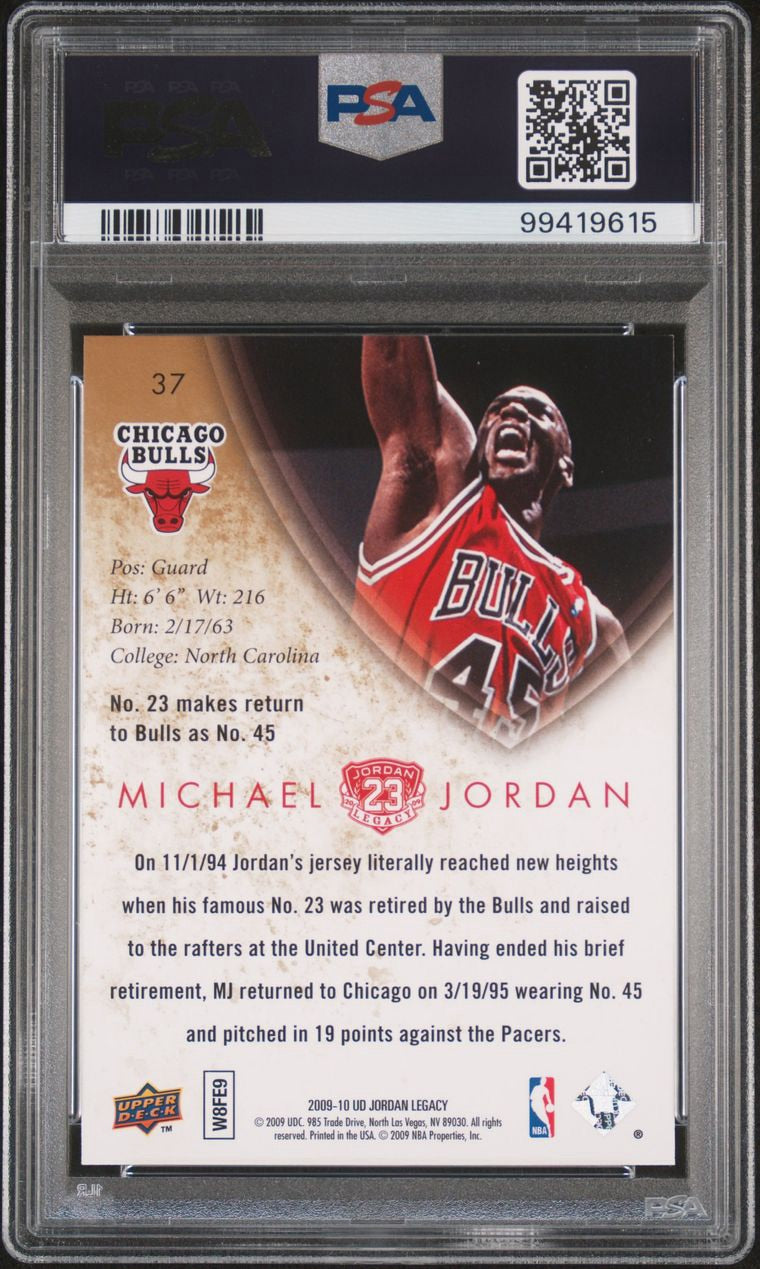 2009 Upper Deck Jordan Legacy Michael Jordan #37 PSA 10 Gem Mint