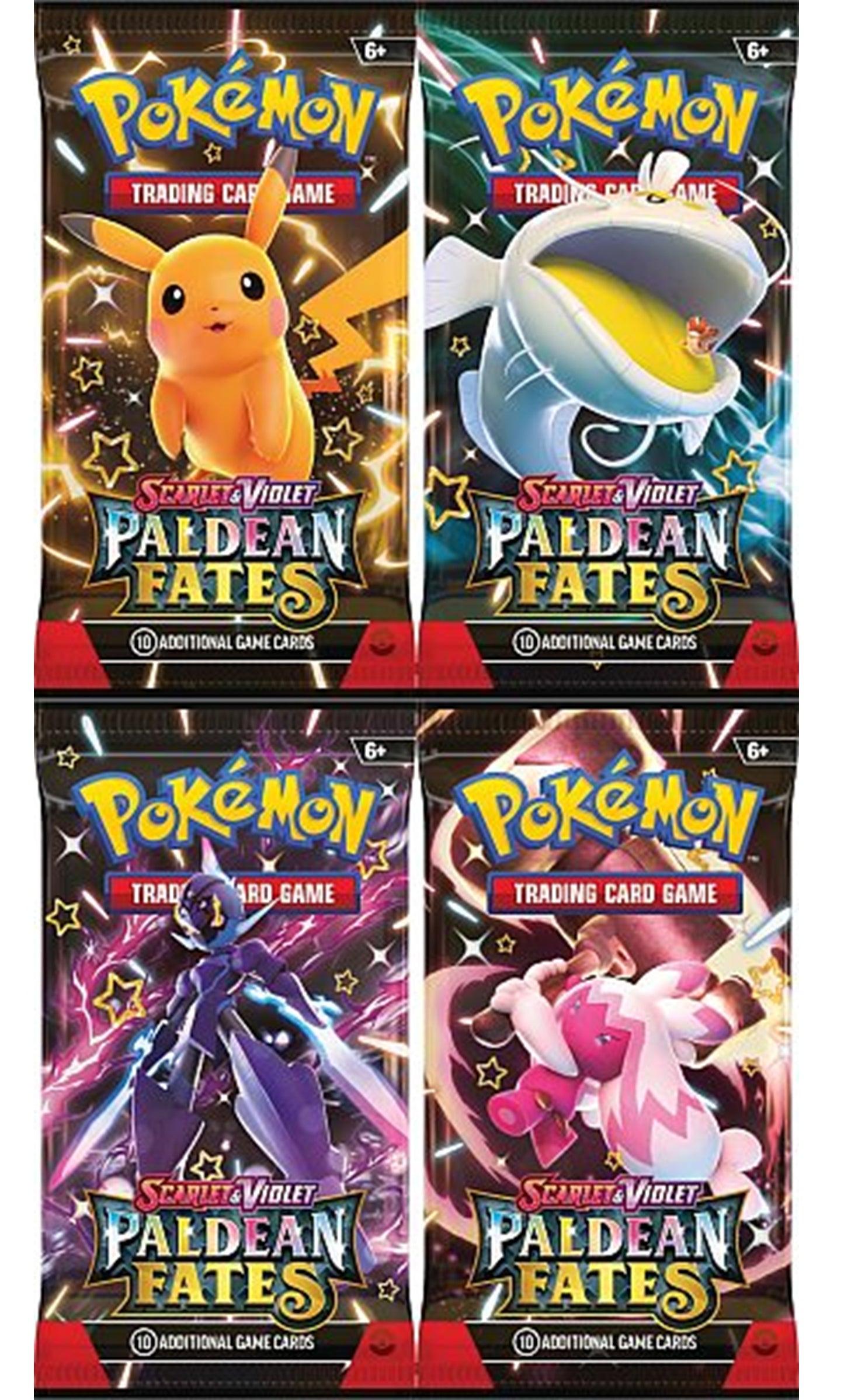 POKEMON_TCG_SCARLET_VIOLET_PALDEAN_FATES_4_PACKS_ART_SET_NEW_SEALED