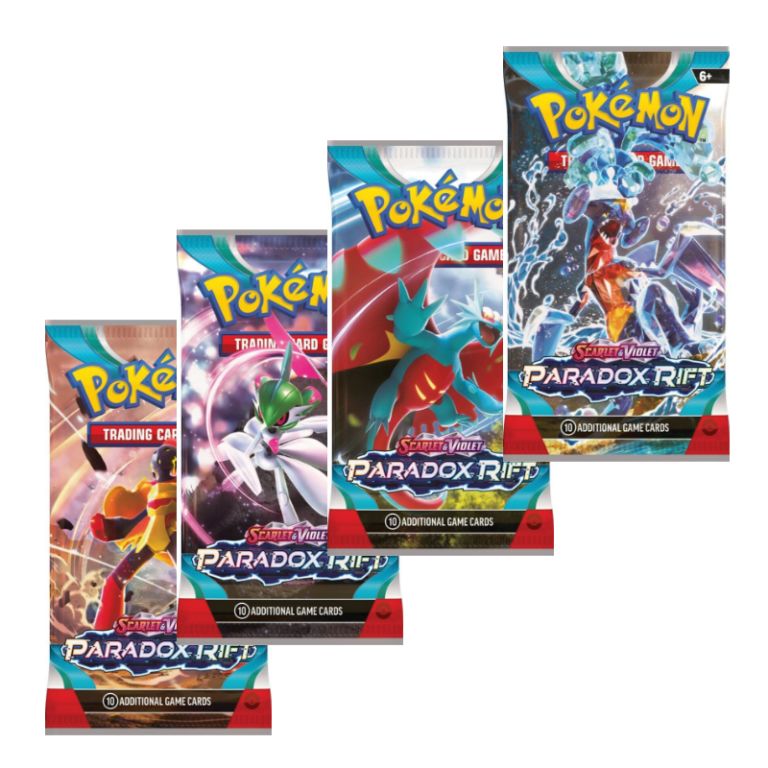 POKEMON TCG SCARLET & VIOLET PARADOX RIFT ART SET 4 Packs (NEW SEALED)