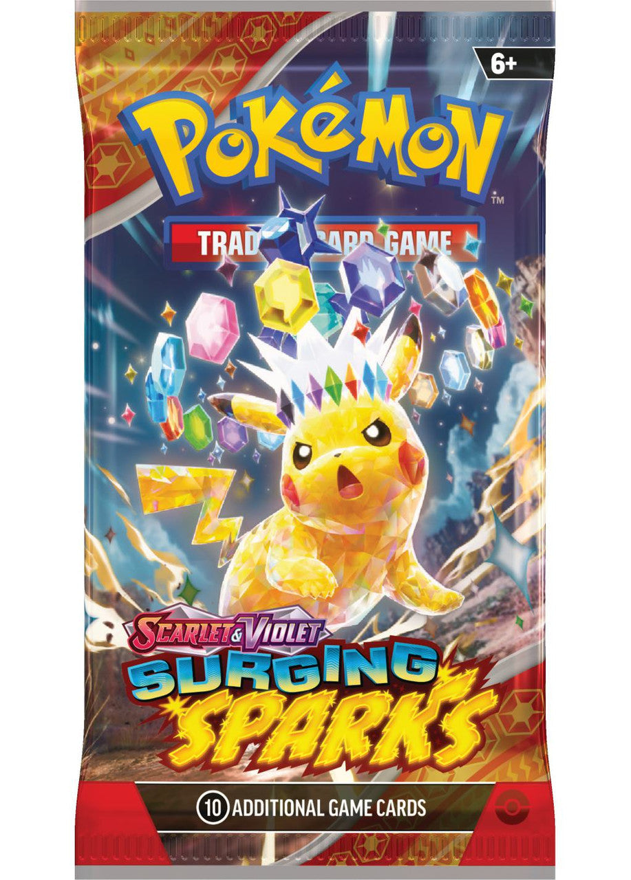 POKEMON TCG SCARLET & VIOLET SURGING SPARKS PIKACHU PACK (NEW SEALED)