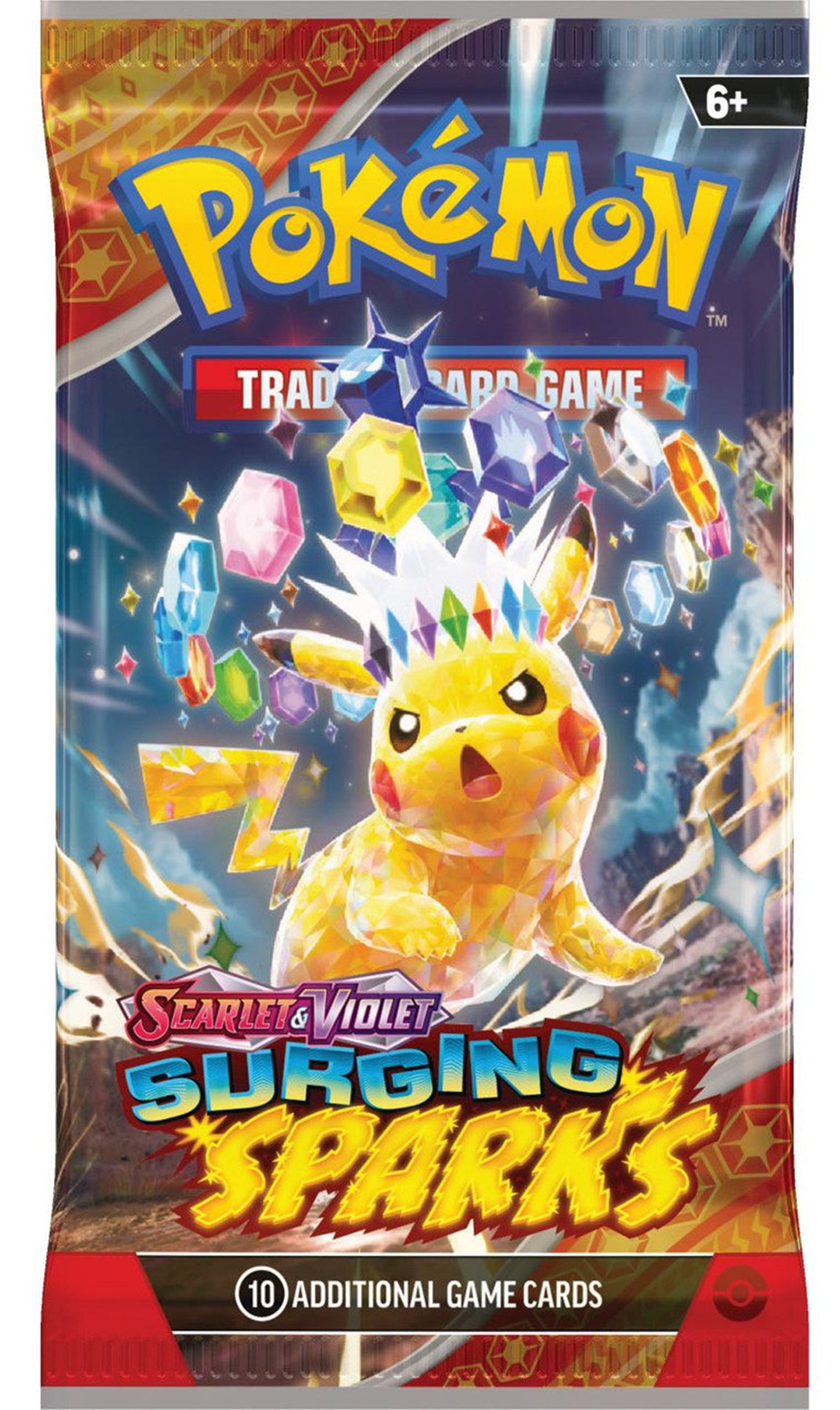 POKEMON TCG SCARLET & VIOLET SURGING SPARKS PIKACHU PACK (NEW SEALED)