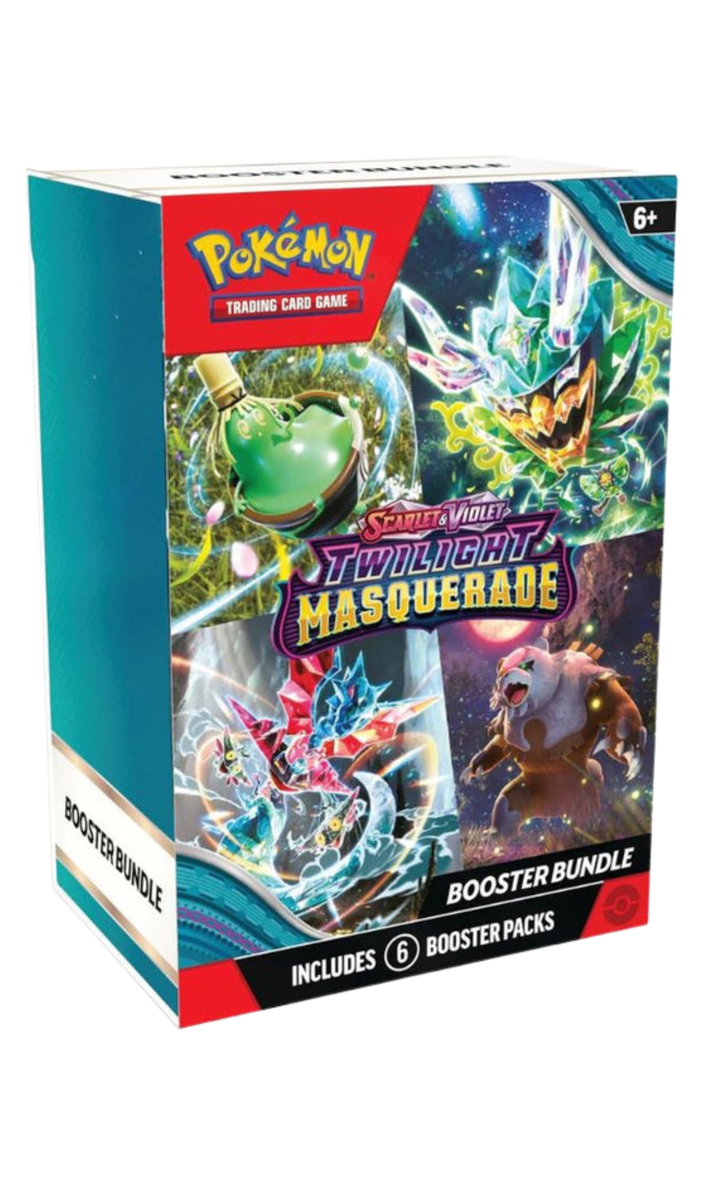 POKEMON TCG SCARLET & VIOLET TWILIGHT MASQUERADE BOOSTER BUNDLE BOX 6 Packs (NEW SEALED)