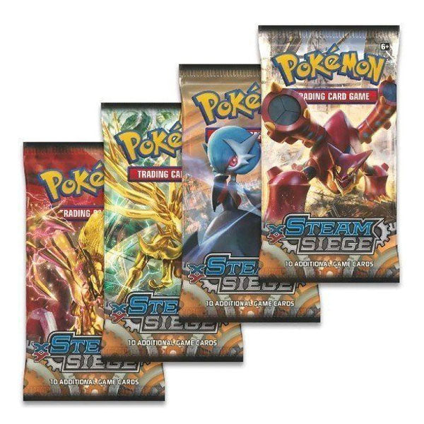 POKEMON TCG XY STEAM SIEGE BOOSTER 4 PACKS ART SET (NEW SEALED)