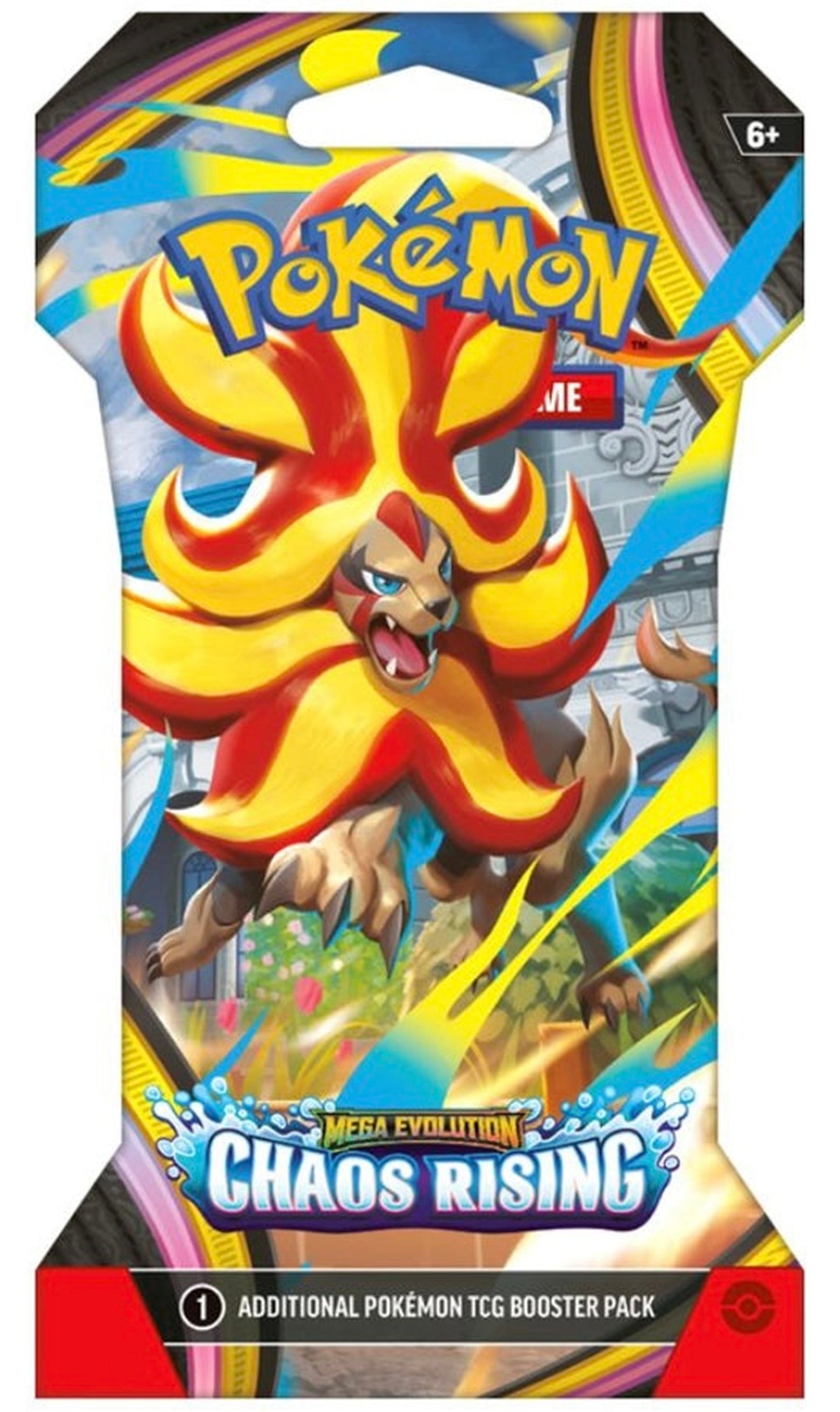 Pokemon TCG Mega Evolution Chaos Rising Sleeved Booster Pack Random Art (New Sealed)