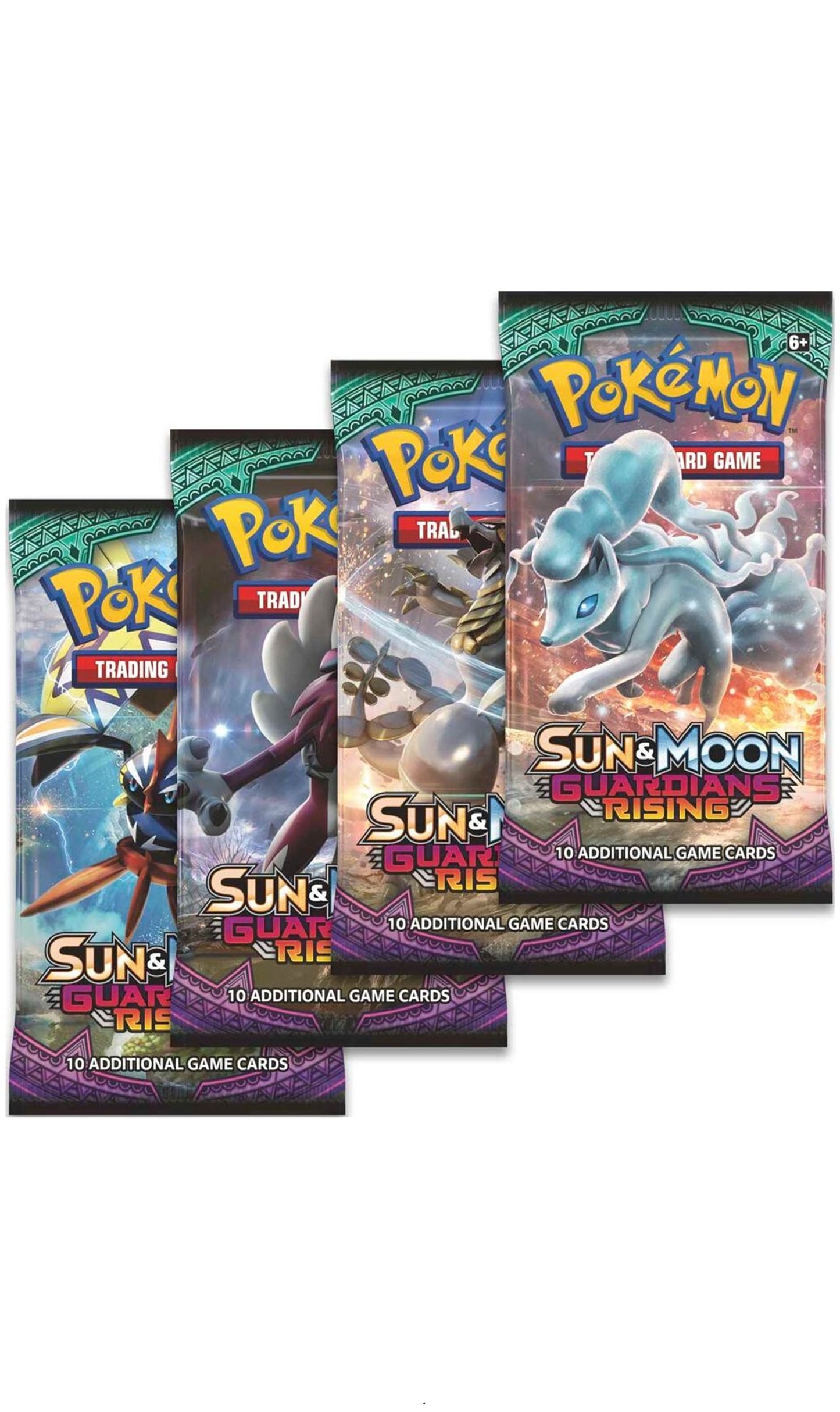Pokemon TCG Sun & Moon Guardians Rising Art Set 4X Packs (New Sealed)