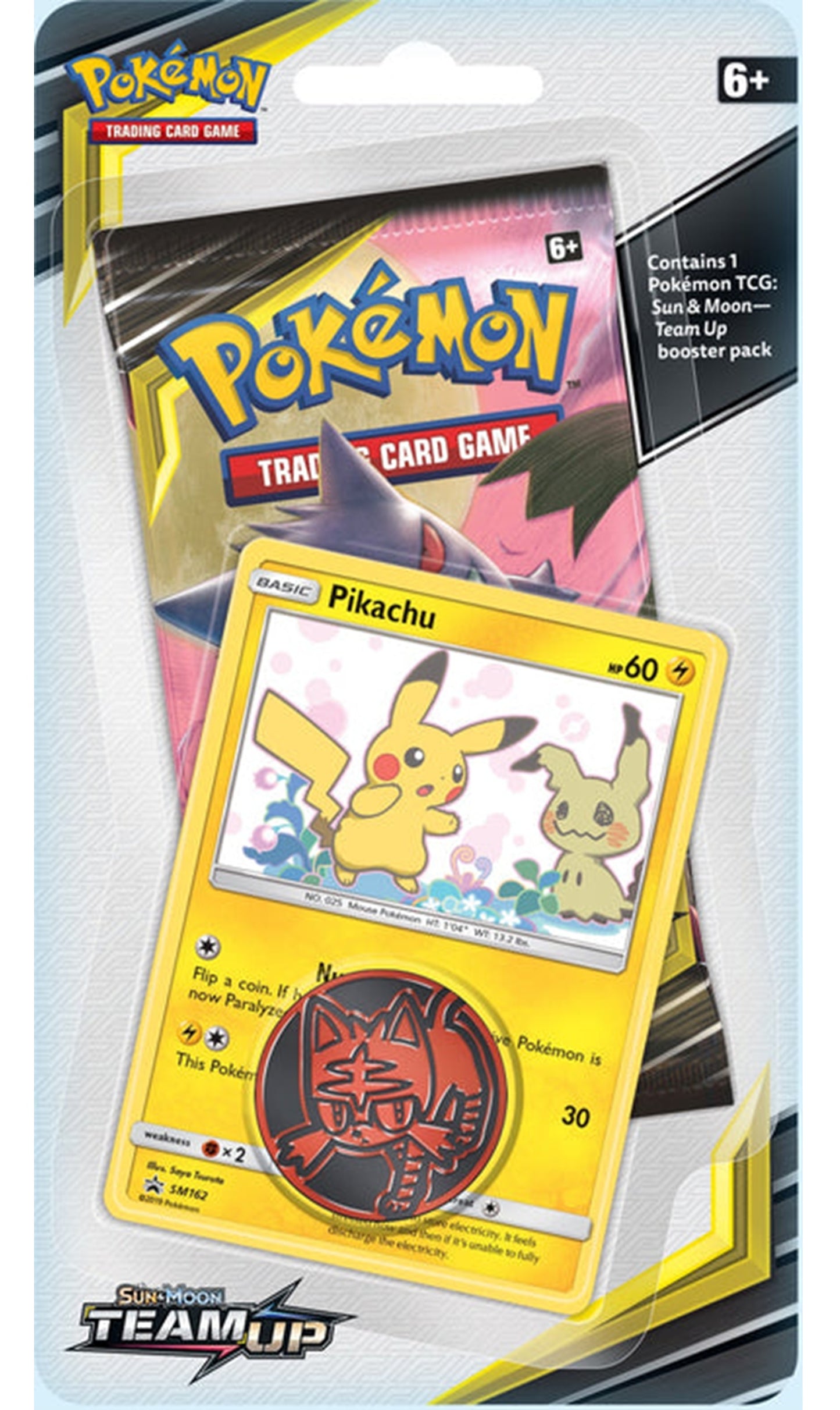 Pokémon TCG Team Up Blister Pack Pikachu & Mimikyu SM162 Promo (Sealed)