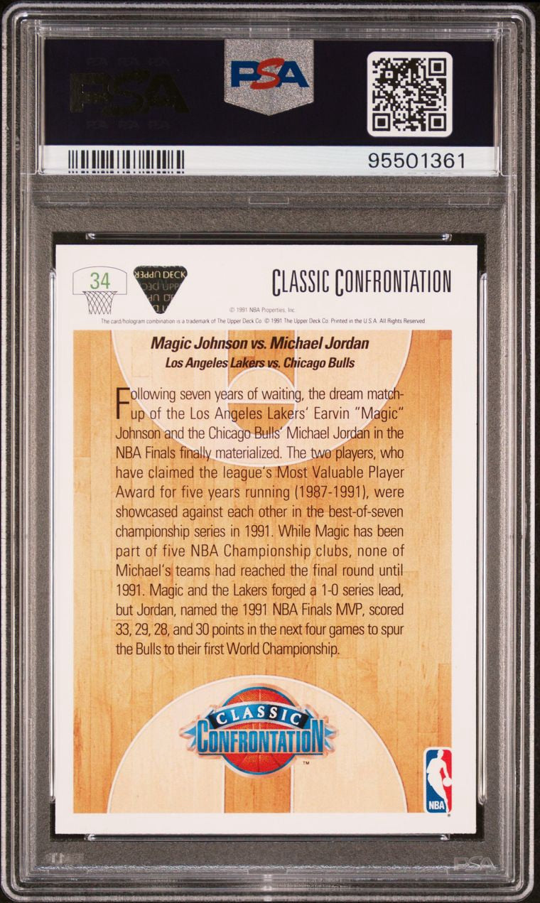 1991 Upper Deck Magic Vs. Jordan #34 PSA 10 Gem Mint