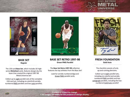 2021 Upper Deck Basketball Skybox Metal Universe Champions Hobby Box (New Sealed)