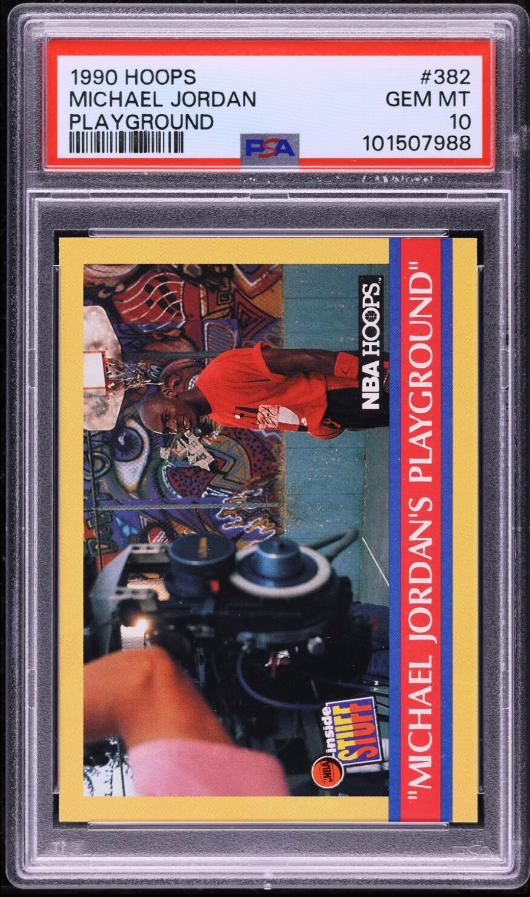 1990 HOOPS #382 MICHAEL JORDAN PLAYGROUND PSA 10 GEM MINT
