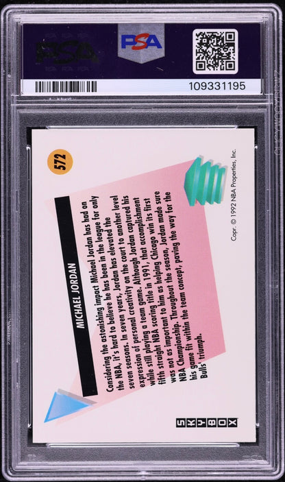 1991 SKYBOX #572 MICHAEL JORDAN PSA 10 GEM MINT