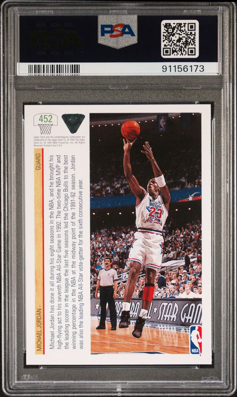 1991 UPPER DECK MICHAEL JORDAN NBA ALL-STAR #452 PSA 10 GEM MINT
