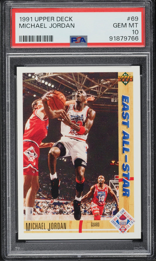 1991 UPPER DECK MICHAEL JORDAN NBA ALL-STAR #69 PSA 10 GEM MINT