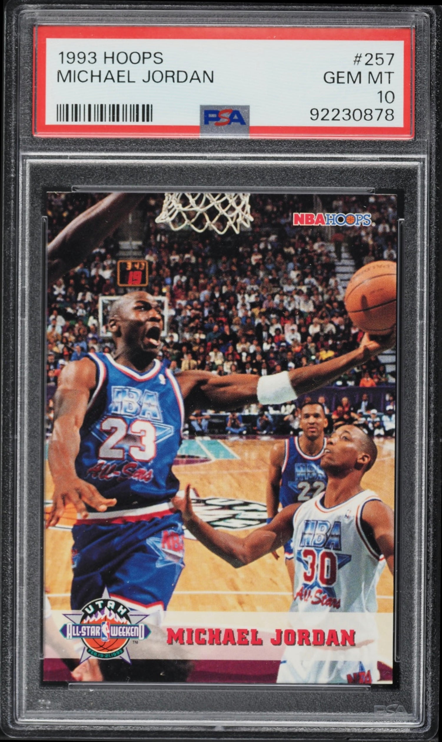1993 HOOPS MICHAEL JORDAN NBA ALL-STAR #257 PSA 10 GEM MINT