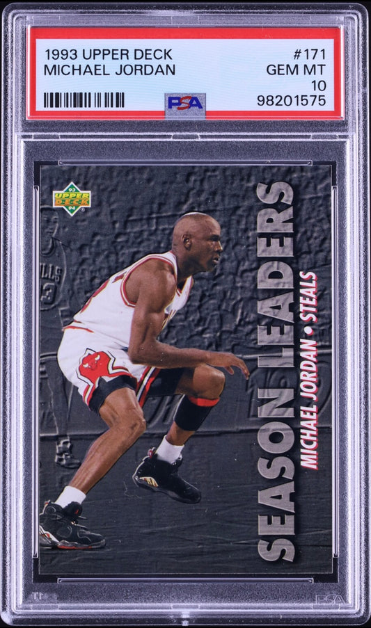 1993 UPPER DECK #171 MICHAEL JORDAN PSA 10 GEM MINT