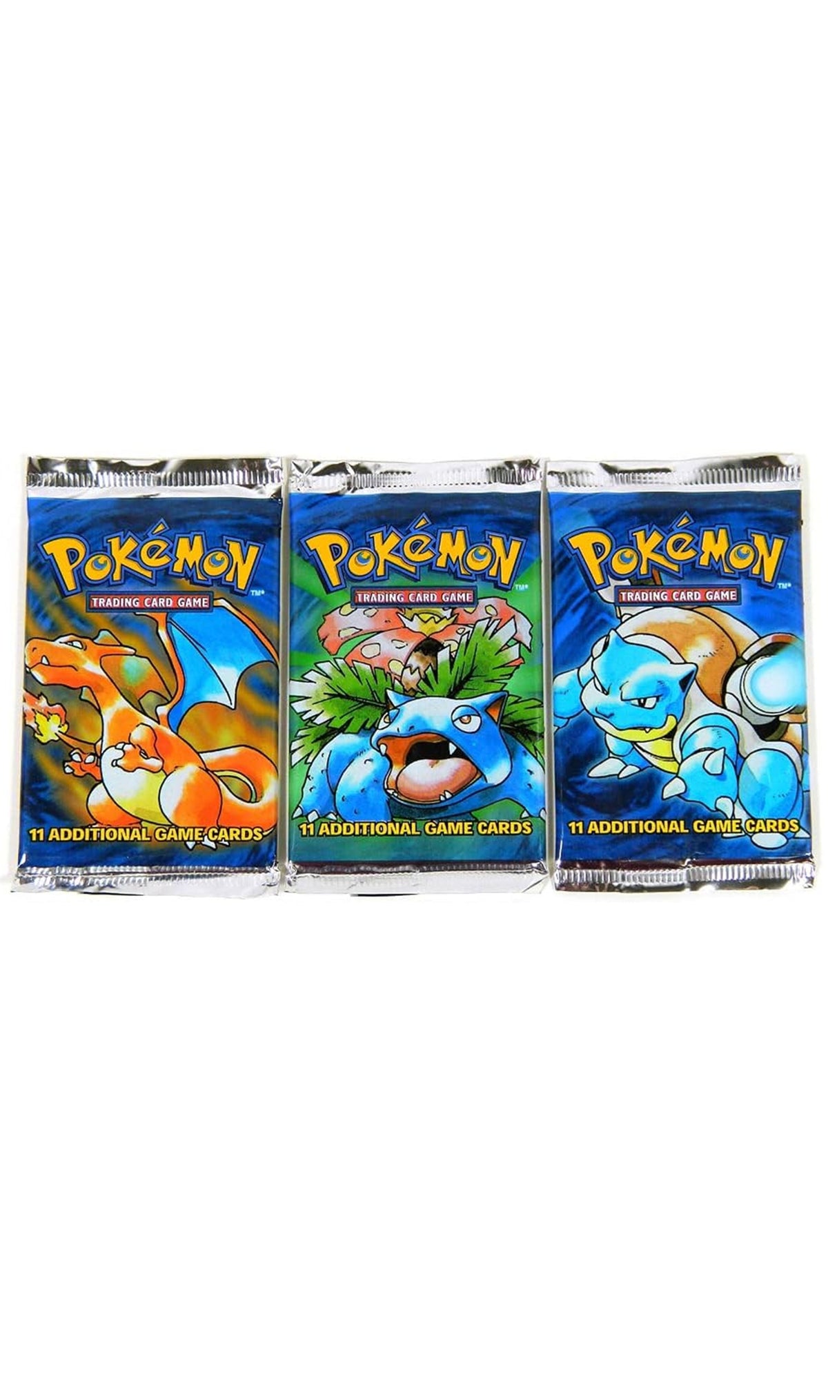 1999 Pokémon Base Set Art Set with 3 sealed booster packs