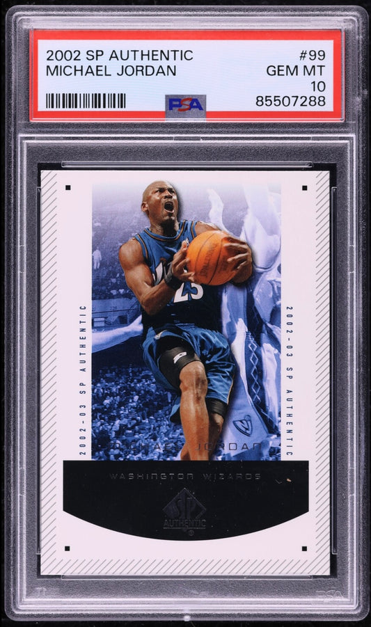 2002 SP AUTHENTIC #99 MICHAEL JORDAN PSA 10 GEM MINT