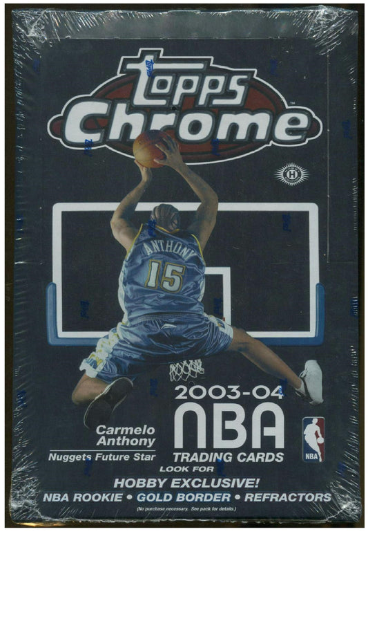 2003 TOPPS CHROME BASKETBALL HOBBY BOX LEBRON JAMES ROOKIE YEAR (NEW SEALED)