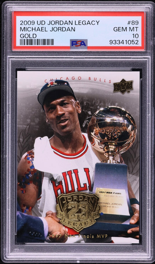 2009 UPPER DECK JORDAN LEGACY GOLD #89 MICHAEL JORDAN GOLD PSA 10 GEM MINT