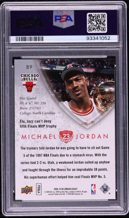 2009 UPPER DECK JORDAN LEGACY GOLD #89 MICHAEL JORDAN GOLD PSA 10 GEM MINT