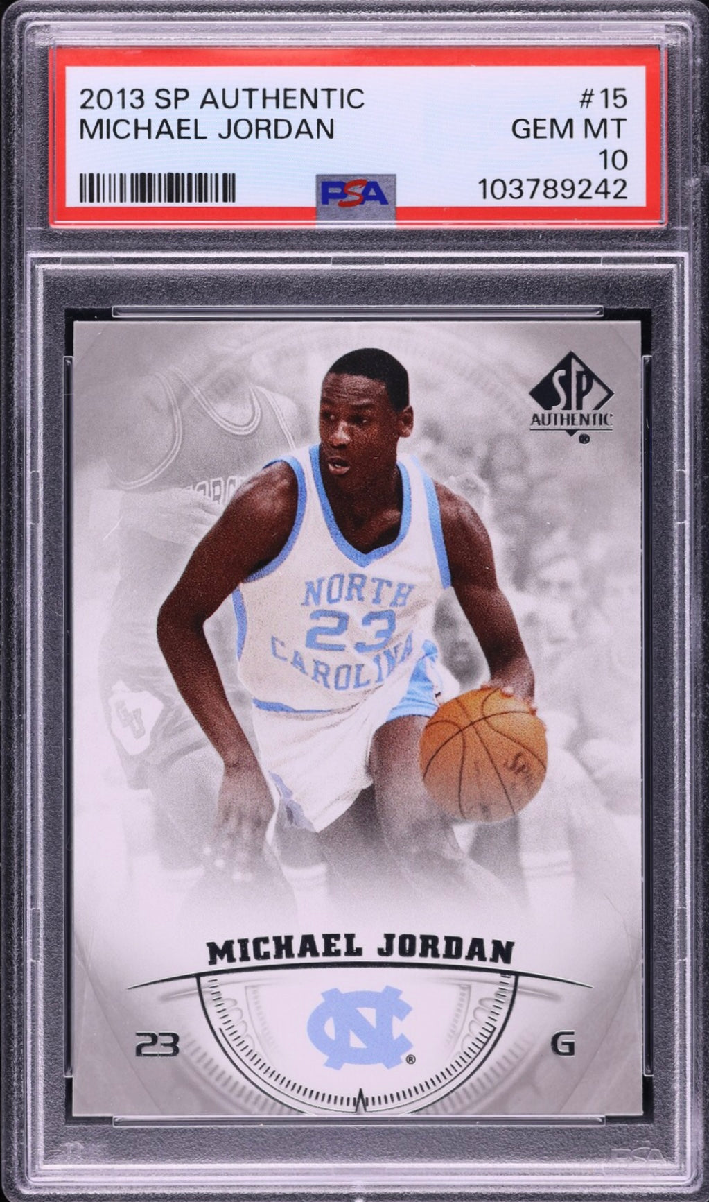 2013 SP AUTHENTIC #15 MICHAEL JORDAN PSA 10 GEM MINT