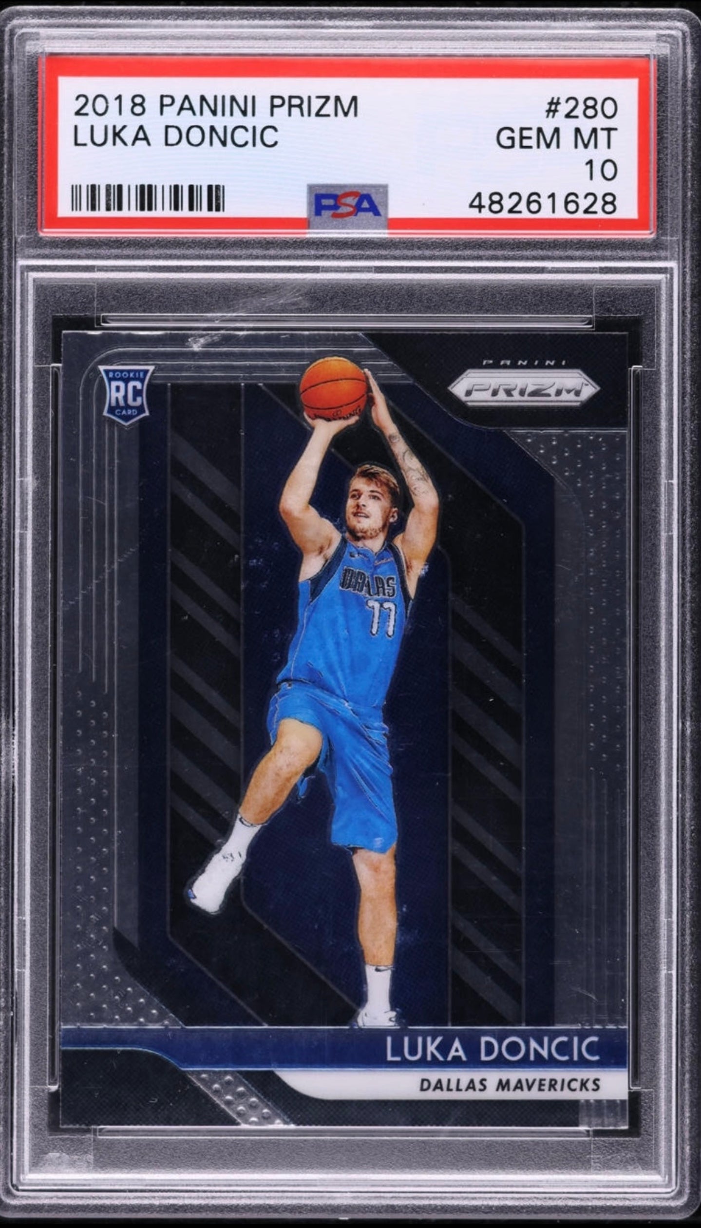 2018 PANINI PRIZM LUKA DONCIC ROOKIE #280 PSA 10 GEM MINT