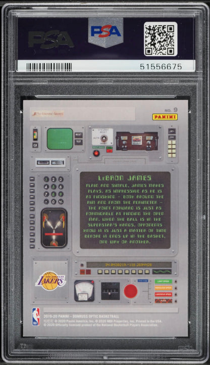 2019 PANINI DONRUSS OPTIC T-MINUS 3,2,1 #9 LEBRON JAMES T-MINUS 3,2,1 PSA 10 GEM MINT - 2