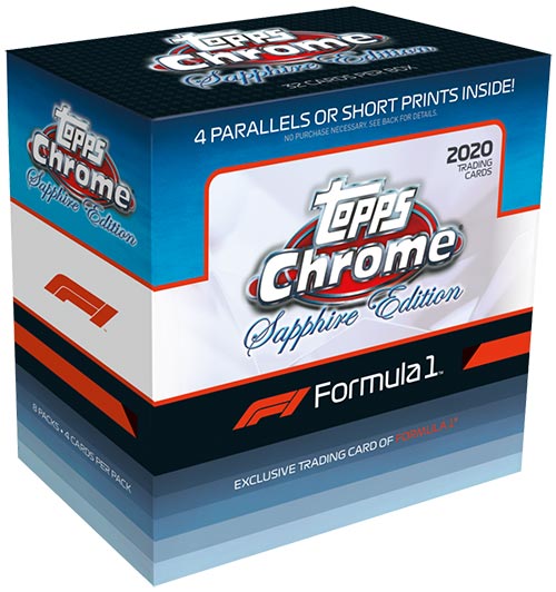2020 TOPPS CHROME F1 FORMULA 1 SAPPHIRE EDITION HOBBY BOX (NEW SEALED)