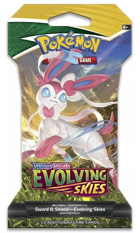 2021 Pokemon TCG Evolving Skies Sleeved Booster Sylveon Pack (New Sealed)