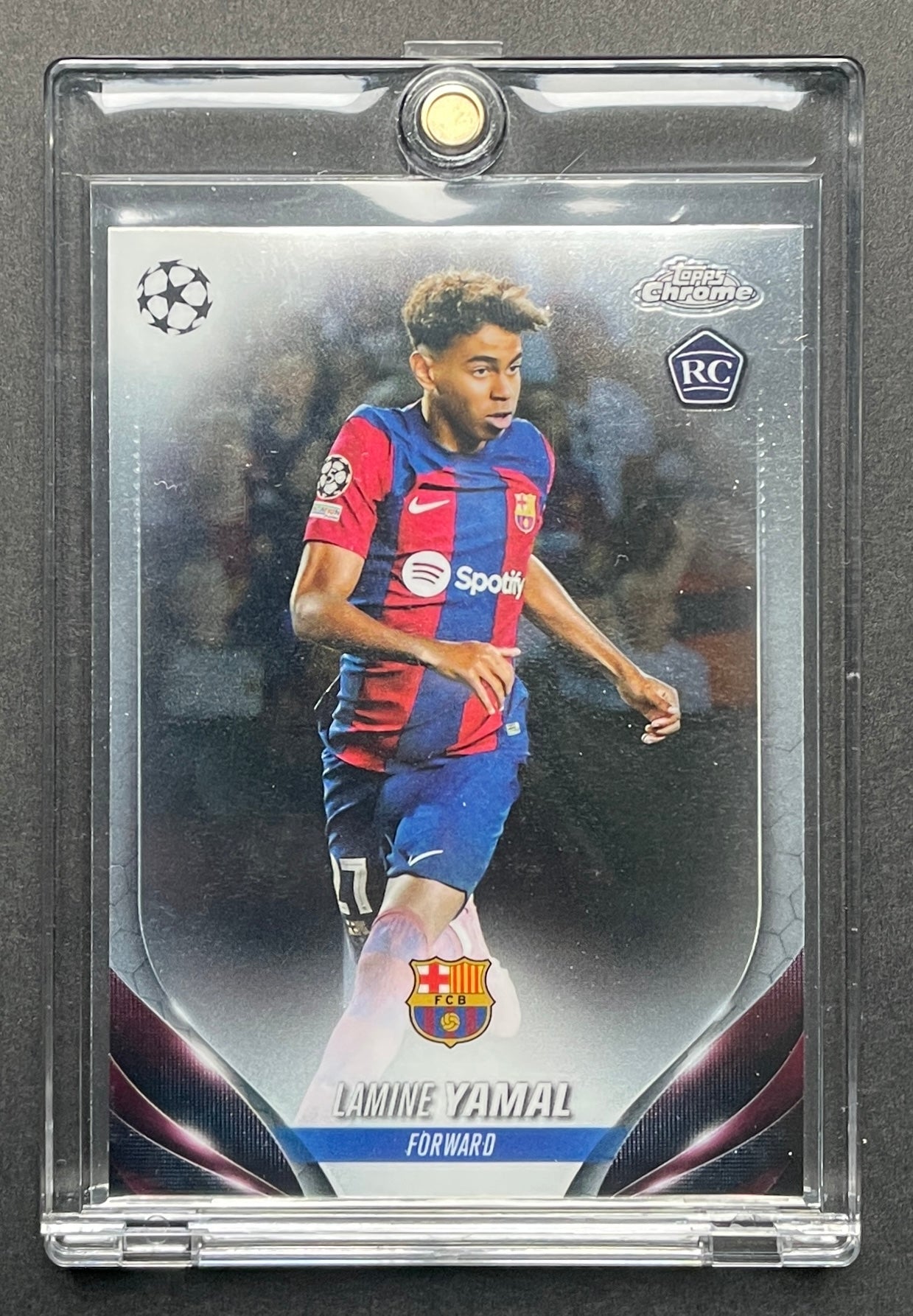 2023-24 TOPPS CHROME UEFA CLUB COMPETITIONS #64 LAMINE YAMAL ROOKIE