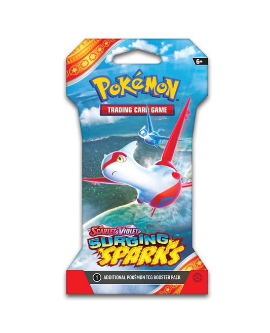 2024 POKEMON TCG SCARLET & VIOLET SURGING SPARKS LATIAS & LATIOS SLEEVED BOOSTER PACK (NEW SEALED)