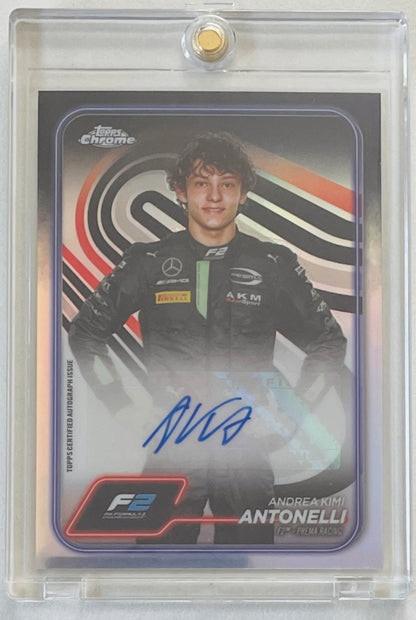 2024 TOPPS CHROME F1 FORMULA 1 CHROME AUTOGRAPHS #CACANT ANDREA KIMI ANTONELLI ROOKIE