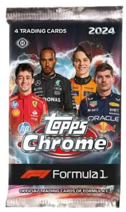 2024 Topps Chrome F1 Formula 1 Qualifying Lap Hobby Pack (New Sealed)