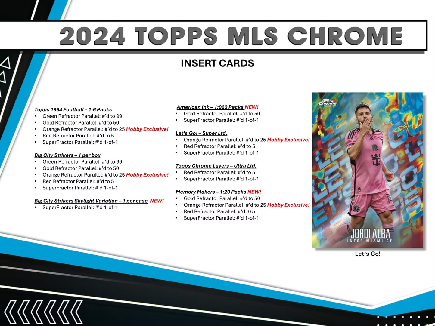 2024 TOPPS CHROME MLS FOOTBALL HOBBY BOX X2 AUTOGRAPHS PER BOX (NEW SEALED)