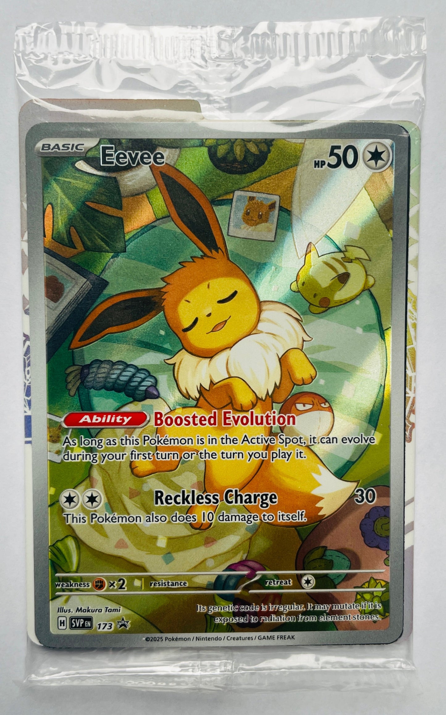 2025 POKEMON TCG SVP EN-SV BLACK STAR PROMO #173 EEVEE PRISMATIC EVOLUTIONS ETB (NEW SEALED)