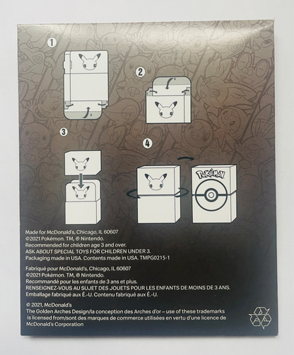 2021 Pokemon TCG McDonald'S Exclusive Booster Black Pack #3 (New Sealed)