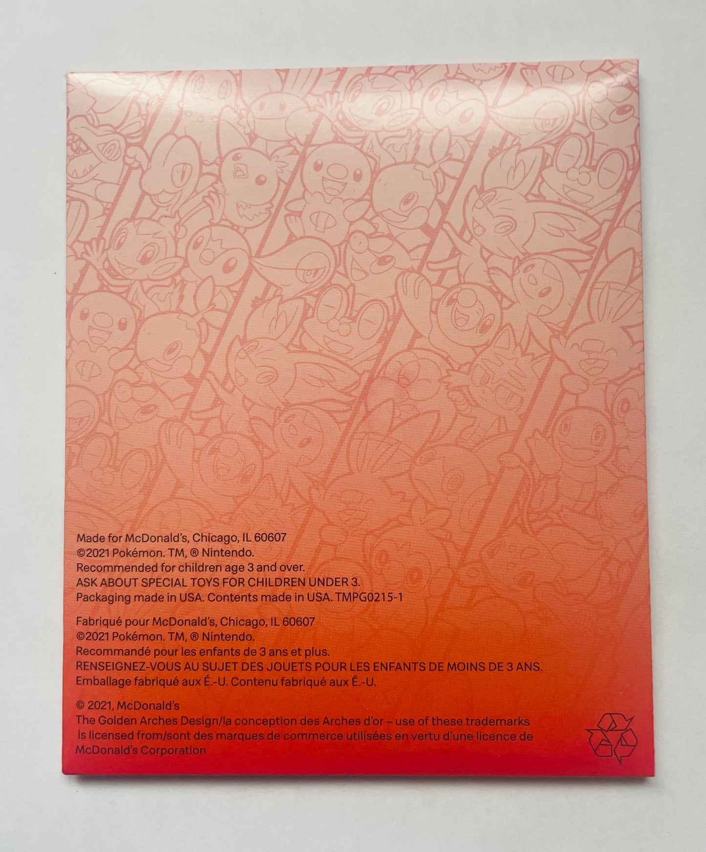 2021 Pokemon TCG McDonald'S Exclusive Booster Red Pack #7 (New Sealed)