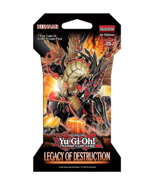 Yu-Gi-Oh! TCG Legacy Of Destruction Sleeved Booster Pack (New Sealed)