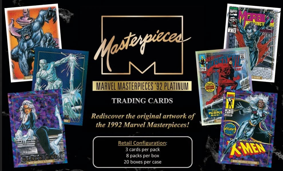 2024 Upper Deck Marvel Masterpieces 92 Platinum Blaster Box (New Sealed)